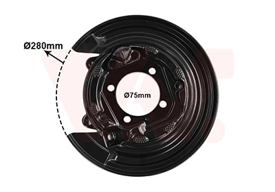 VAN WEZEL terelőlemez, féktárcsa - 5393377 - TothCarparts