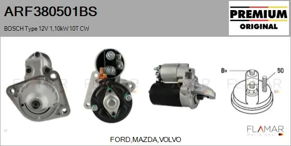 FLAMAR önindító - ARF380501BS - TothCarparts