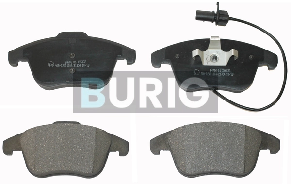 Burig fékbetétkészlet, tárcsafék - B020064 - TothCarparts