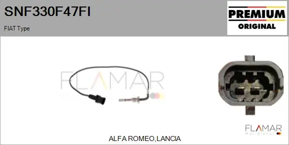 FLAMAR Érzékelő, kipufogógáz-hőmérséklet - SNF330F47FI - TothCarparts