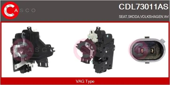 CASCO Ajtózár - CDL73011AS - TothCarparts