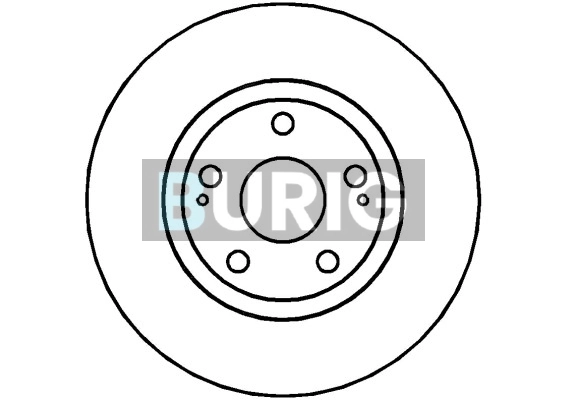 Burig féktárcsa - B010226 - TothCarparts