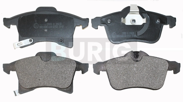 Burig fékbetétkészlet, tárcsafék - B020008 - TothCarparts