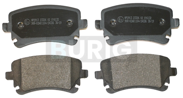 Burig fékbetétkészlet, tárcsafék - B020496 - TothCarparts