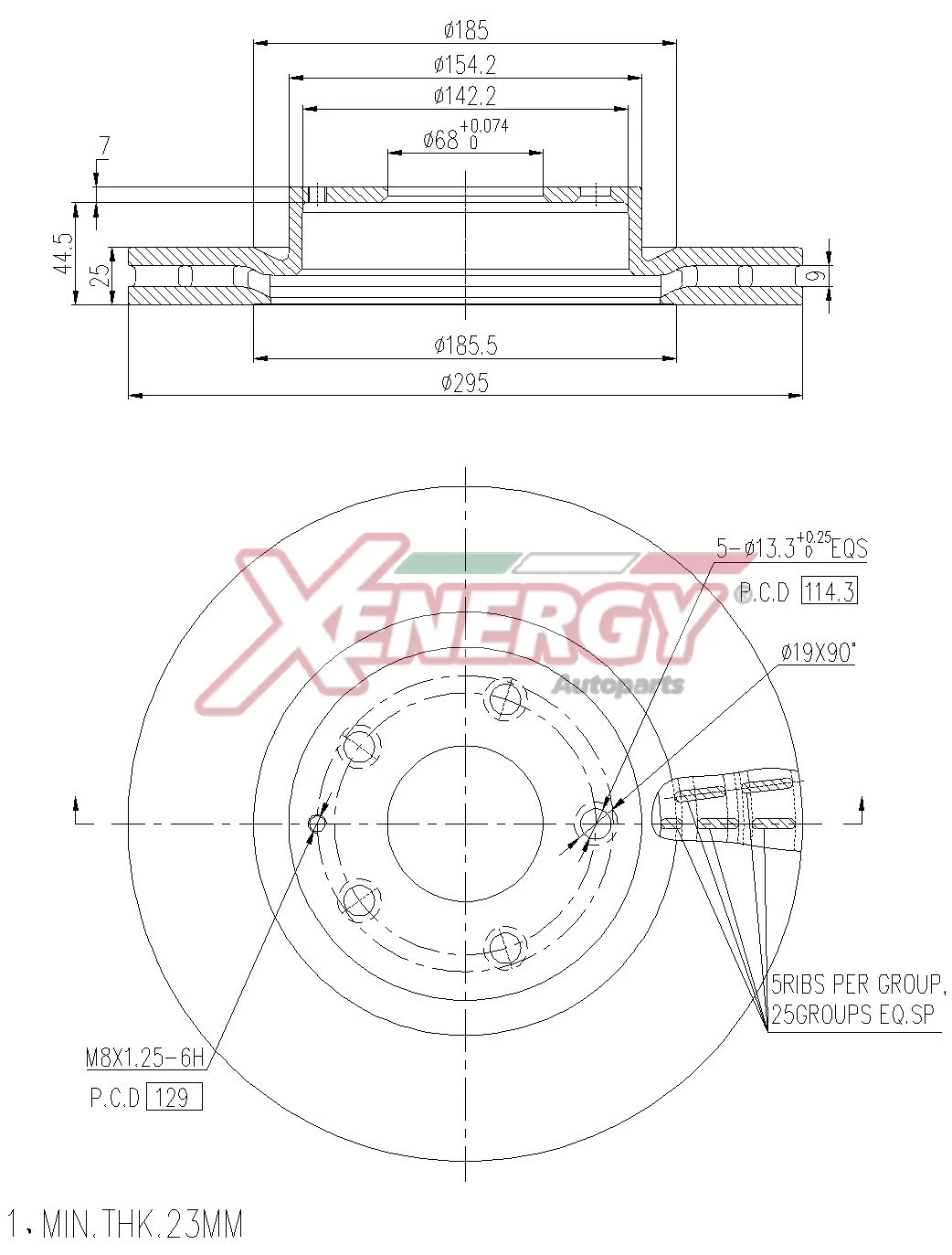 AP XENERGY féktárcsa - X602962 - TothCarparts