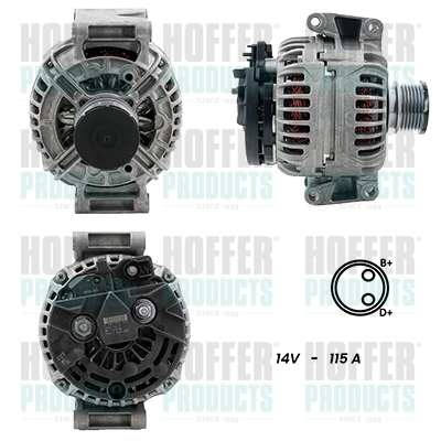 HOFFER generátor - H5510096G - TothCarparts