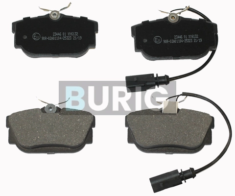 Burig fékbetétkészlet, tárcsafék - B020186 - TothCarparts