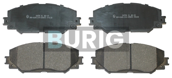 Burig fékbetétkészlet, tárcsafék - B020397 - TothCarparts