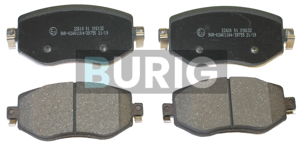 Burig fékbetétkészlet, tárcsafék - B020440 - TothCarparts