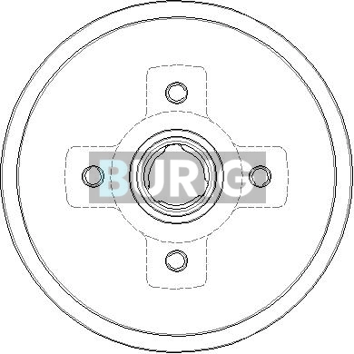Burig fékdob - B040067 - TothCarparts