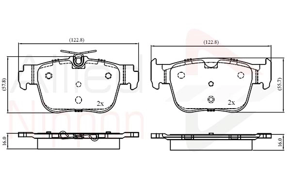 ALLIED NIPPON fékbetétkészlet, tárcsafék - ADB03069 - TothCarparts