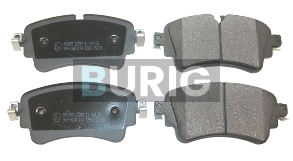 Burig fékbetétkészlet, tárcsafék - B020580 - TothCarparts