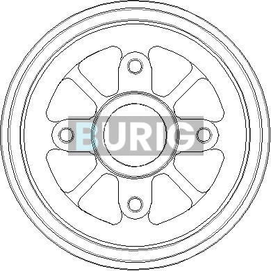 Burig fékdob - B040037 - TothCarparts
