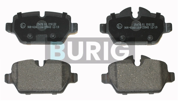 Burig fékbetétkészlet, tárcsafék - B020148 - TothCarparts
