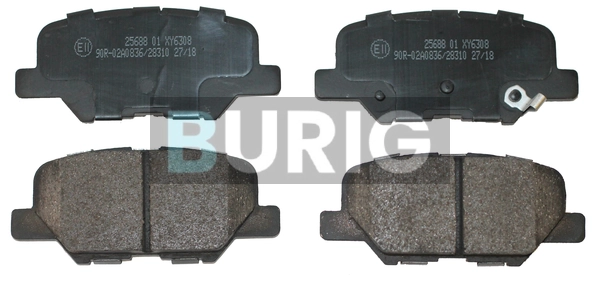 Burig fékbetétkészlet, tárcsafék - B020308 - TothCarparts