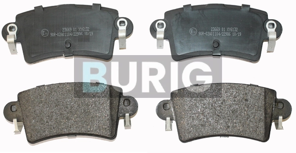 Burig fékbetétkészlet, tárcsafék - B020119 - TothCarparts