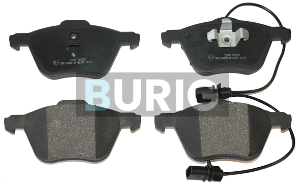 Burig fékbetétkészlet, tárcsafék - B020441 - TothCarparts