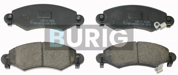 Burig fékbetétkészlet, tárcsafék - B020364 - TothCarparts