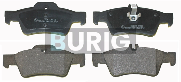 Burig fékbetétkészlet, tárcsafék - B020175 - TothCarparts