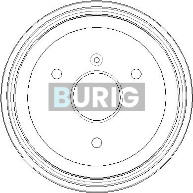 Burig fékdob - B040041 - TothCarparts