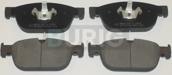Burig fékbetétkészlet, tárcsafék - B020582 - TothCarparts