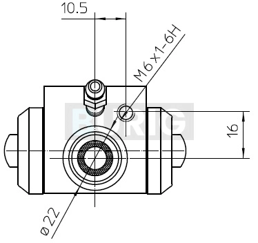 Burig fékmunkahenger - B090085 - TothCarparts