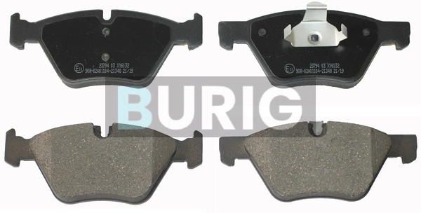 Burig fékbetétkészlet, tárcsafék - B020176 - TothCarparts