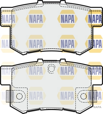 NAPA fékbetétkészlet, tárcsafék - NBP1950 - TothCarparts