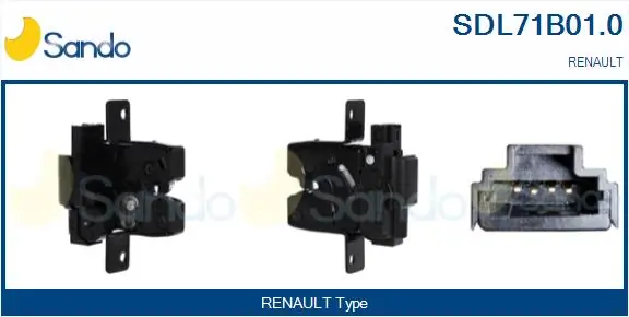 SANDO Hátsó csapóajtó zár - SDL71B01.0 - TothCarparts