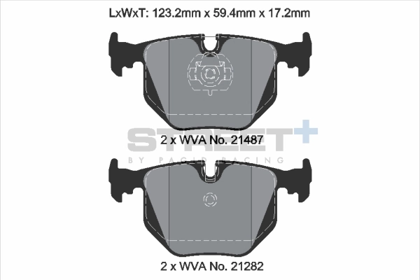 PAGID Racing fékbetétkészlet, tárcsafék - T8223SP2001 - TothCarparts