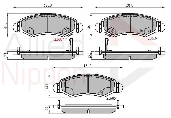 ALLIED NIPPON fékbetétkészlet, tárcsafék - ADB31297 - TothCarparts