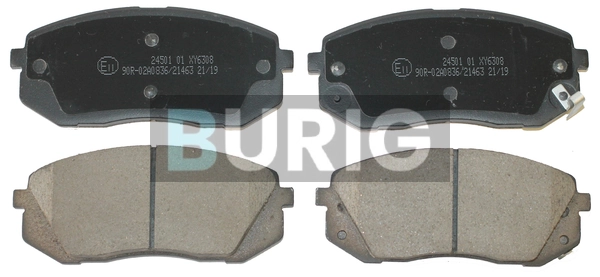 Burig fékbetétkészlet, tárcsafék - B020204 - TothCarparts