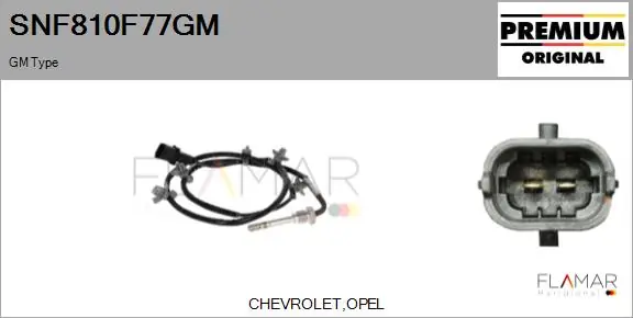 FLAMAR Érzékelő, kipufogógáz-hőmérséklet - SNF810F77GM - TothCarparts