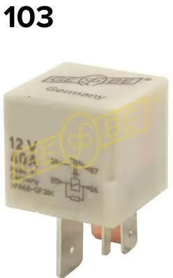 GEBE relé, izzító rendszer - 9 9413 1 - TothCarparts