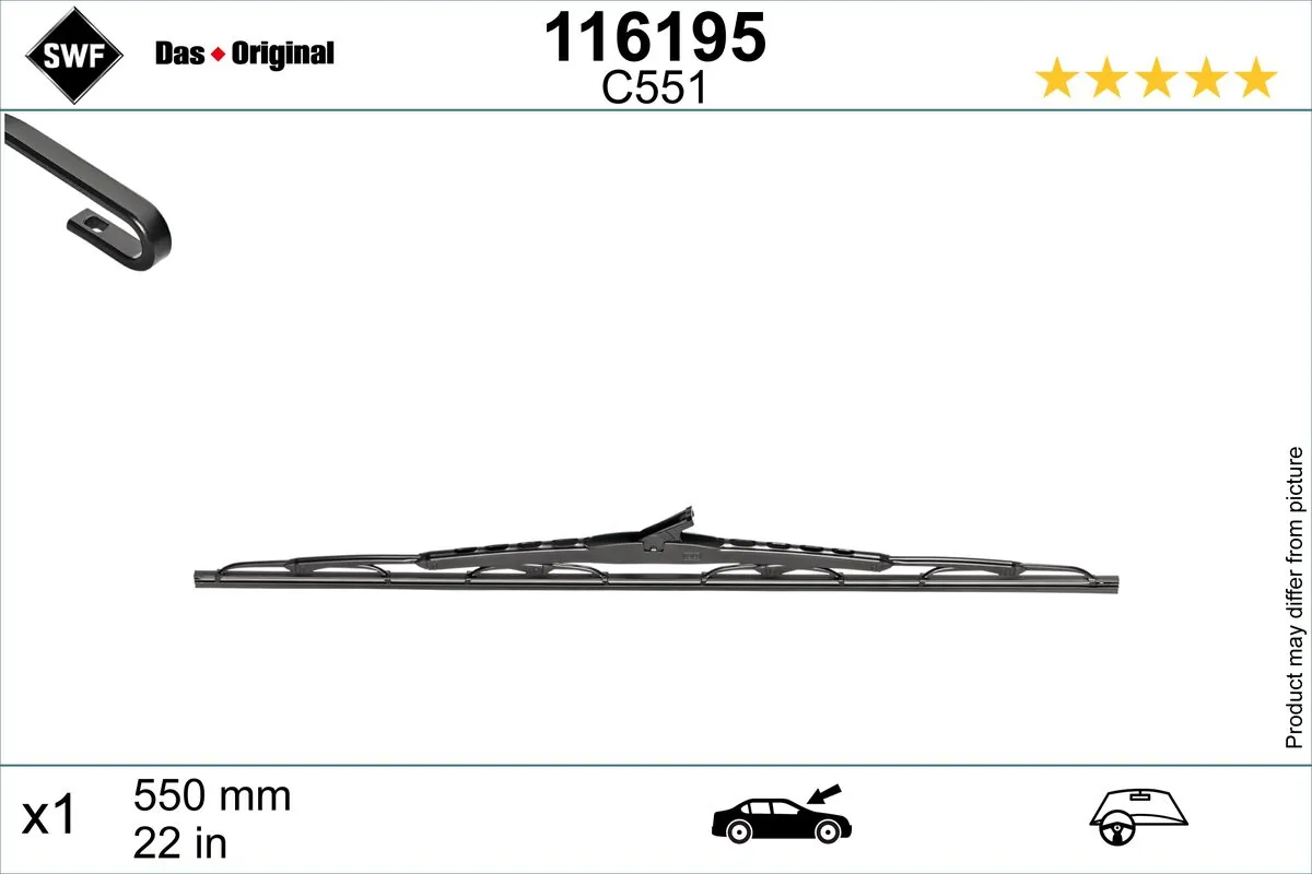 SWF törlőlapát - 116195 - TothCarparts