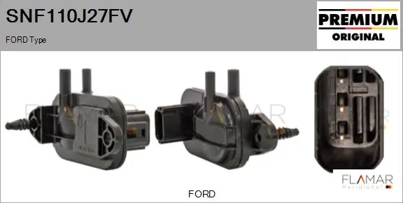 FLAMAR Érzékelő, kipufogógáz-nyomás - SNF110J27FV - TothCarparts