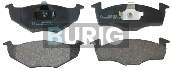 Burig fékbetétkészlet, tárcsafék - B020520 - TothCarparts
