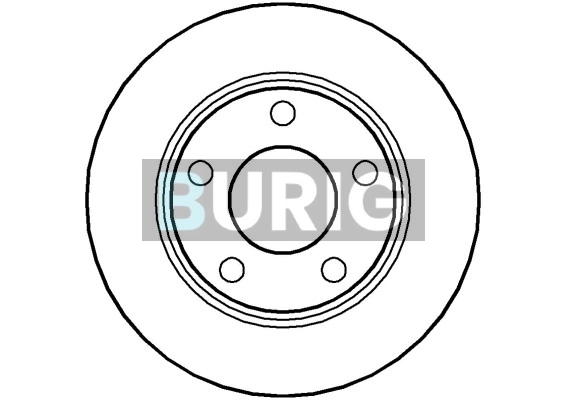 Burig féktárcsa - B010581 - TothCarparts
