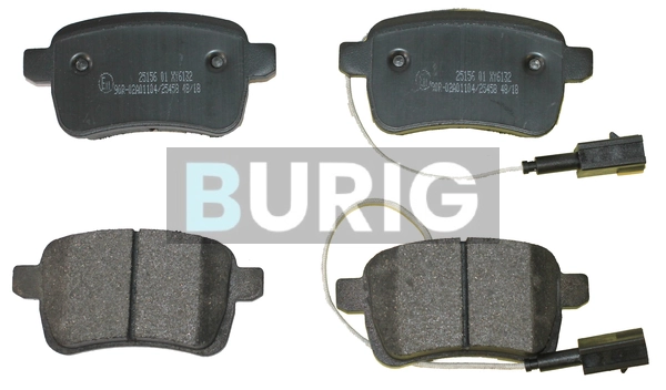 Burig fékbetétkészlet, tárcsafék - B020337 - TothCarparts