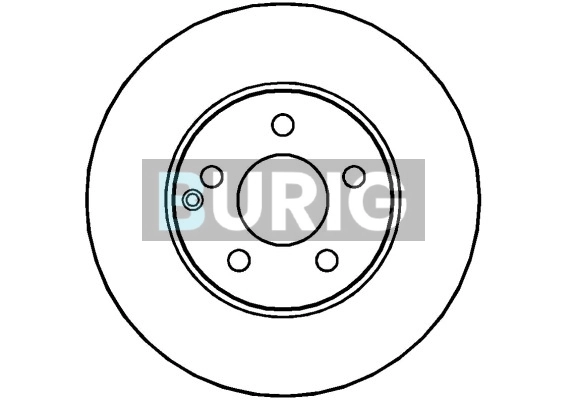 Burig féktárcsa - B010308 - TothCarparts