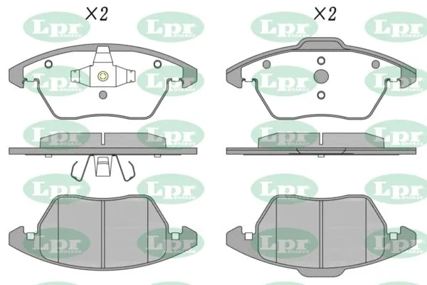 LPR-CN fékbetétkészlet, tárcsafék - 05P1248 - TothCarparts