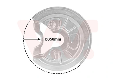VAN WEZEL terelőlemez, féktárcsa - 7623371 - TothCarparts