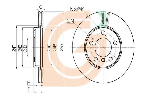 GAMA-SA féktárcsa - GM20237 - TothCarparts