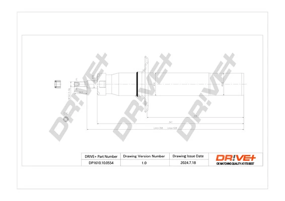 Dr!ve+ lengéscsillapító - DP1610.10.0554 - TothCarparts