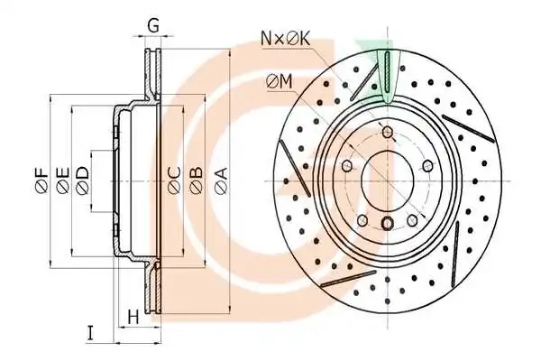 GAMA-SA féktárcsa - GM20987 - TothCarparts