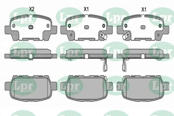 LPR-CN fékbetétkészlet, tárcsafék - 05P1839 - TothCarparts