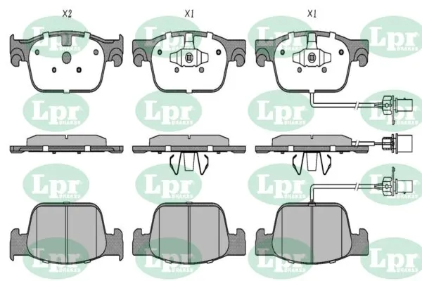 LPR-CN fékbetétkészlet, tárcsafék - 05P2038 - TothCarparts