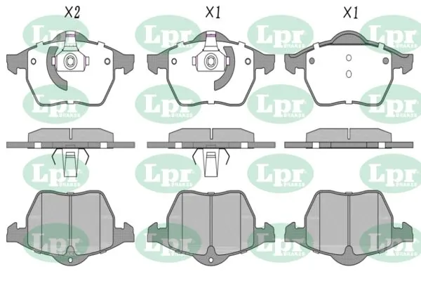 LPR-CN fékbetétkészlet, tárcsafék - 05P635 - TothCarparts