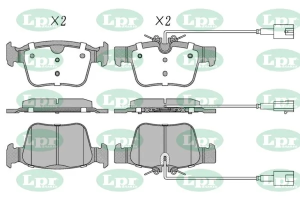 LPR-CN fékbetétkészlet, tárcsafék - 05P2071 - TothCarparts