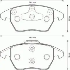 BÖLK fékbetétkészlet, tárcsafék - BOL-G041182 - TothCarparts